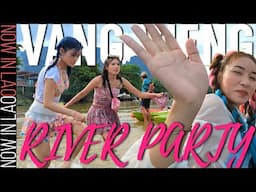 River Party in Vang Vieng Lao New Year 2025 | Now in Lao
