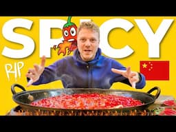 Eating Spicy Sichuan Hot Pot For The First Time in China 🇨🇳