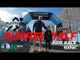 Run Through Surrey Half 2025 - Kids Race - VLOG