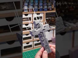 Modifying a 3D print to create the iconic cross artwork from #trenchcrusade
