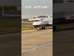 ERJ195 Takeoff at London City Airport! #shorts #lcy #dnhug #britishairways