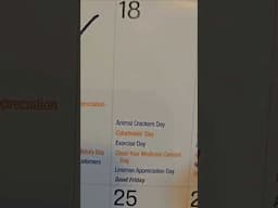 Exercise Day? What are today's national days? #shorts #america #national #day #april #funny