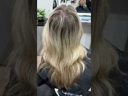 Before & After.. roots be gone! #balayage #highlights #roots #hairtok #hairstyle #babylights