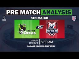 MLC 2025: SEA vs WAS Dream11 Team | SEA vs WAS 4th Match Prediction