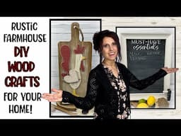 Let’s Create Simple Rustic Farmhouse Charm For Your Home Decor! | DIY Wood Crafts For Your Home