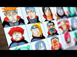 Drawing All Akatsuki Members | Naruto