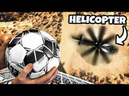 We Played Extreme Soccer Golf with Helicopter Blades!