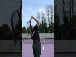 Here is what pronation on the #tennisserve looks like