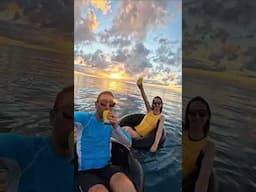 🌅 Sunset float at Mantaray Island Resort