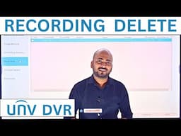 Recording Delete ⚡ Hard Disk Format in UNV DVR 🔥 UNV DVR #unv