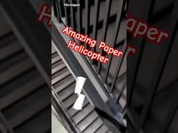 Amazing Paper Helicopter Tutorial🤗💫, how to make helicopter, easy paper plane #shorts#craft