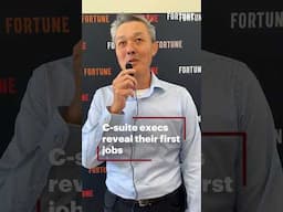 C-suite execs reveal their first jobs #FortuneCOOSummit #csuite