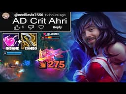 AD CRIT AHRI is INSANE. Charm into Crits then chase with ult | Azir Top, Bel'veth Support