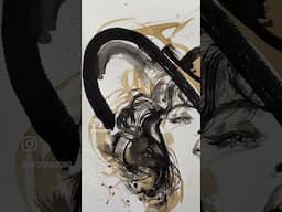 Coffee portrait #coffeeart #art #coffeeportrait  #painting