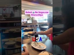 Robot ne Food deliver kiya Vegas me 🇺🇸