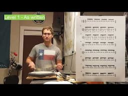 Vinnie Colaiuta's "Double Stroke Workout" - Levels Easy to Advanced