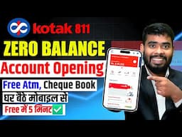 Kotak mahindra bank open account zero balance | kotak 811 account opening online zero balance