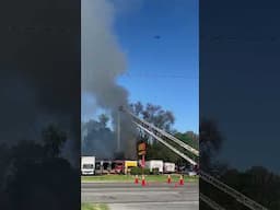 Fire hits a snack factory in Salt Lake City, producing smoke visible for miles