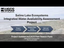 Saline Lake Ecosystems IWAA Spring Seminar: Project Updates and 2025 Field Season Plans