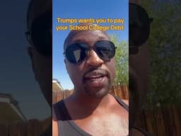 Trump want you to pay for you school college debt. #trending #media #podcast #new #viral