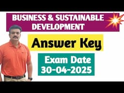 Business and Sustainable Development/Public Exam Answer Key