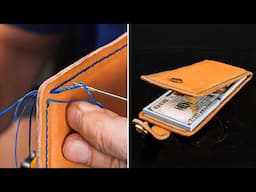 Real Leather, Real Tools, Real Craft - Watch This Wallet Come to Life