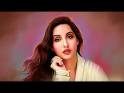 How to Painting a Digital Portrait ~ for traditional artists! Nora Fatehi 🍬🍡