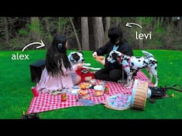 a forest picnic with my best friend levi...