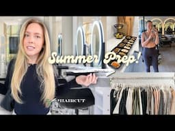 Week in my life! Summer hair cut, meal prep, + organizing my fiancés closet!