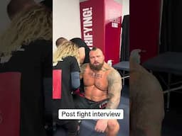 Post match interview #Reel #eddiehall Big Love The Beast™️