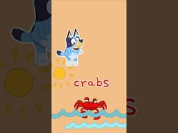 Bluey Loves Ocean Animals! 🐙 #bluey #kidslearning #oceananimals #kidssong