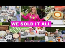 From Hoarded to Sold! I got Rid Of Everything at our Yard Sale! No Clutter!