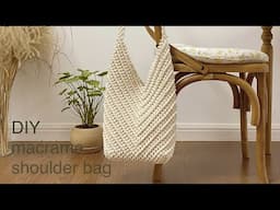 DIY | macrame shoulder cross eco bag | 마크라메 숄더 크로스 에코 백 가방