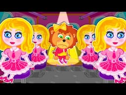 Lion Family | Don't Feel Lonely 😓 Mommy In Barbie School Back to School With Mommy |Cartoon for Kids