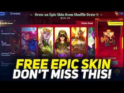 Epic Skin Without Diamonds? 🤯 Here's How! | Mlbb New Upcoming Free Skin Event | Jasleen
