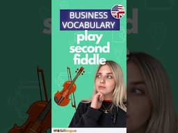 "Play Second Fiddle" | Business English Idioms #shorts