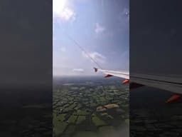 Takeoff from London Gatwick Airport. Airbus A320 Easy Jet