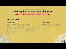 Policy Panel With Isabel Schnabel, Alberto Musalem, Beth Hammack And Lisa Cook