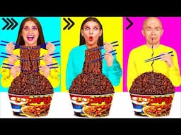 Fast, Medium or Slow Food Challenge | Funny Food Hacks by BaRaFun Challenge