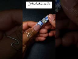 Should I make a full set of these? #detachable #shorts #naildesigns