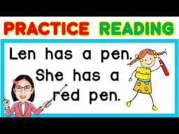 Easy CVC Sentences for Kinder Grade1 Grade2  | Learn to Read | Reading Lesson for Kids | Teacher Aya