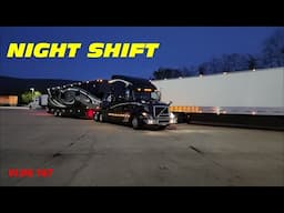 HDT Hauler TRAVEL DAYS. NIGHT SHIFT in a Semi-Truck. What's it like on the trucker road? RV Life