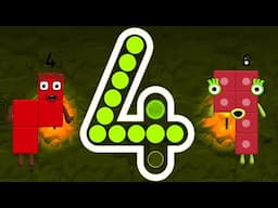 Numberblocks Learning Academy #227 - Numberblocks 4 1 9 7 5 - Numberblocks Magic Run - Numberblocks