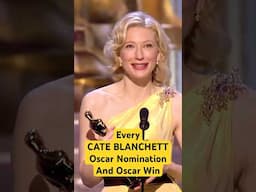 Every Cate Blanchett #Oscar Nomination And Winning Speeches (From ‘The Aviator’ & Beyond) #shorts