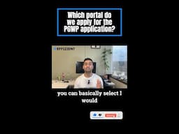 Which portal do we apply for the PGWP application?