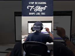 STOP Designing T-Shirt Drops Like This 🛑 #tshirtdesign