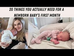 20 Things You ACTUALLY Need for a Newborn Baby | Minimal Baby Essentials Checklist