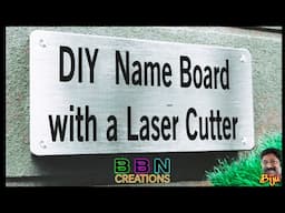 DIY Name Board with a Laser Cutter #lasercutting #diy