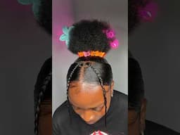 MUST WATCH 🌸✨ very pretty upbun sleek natural hairstyle 🤎🎀  #4c #hairstyles #naturalhairstyles