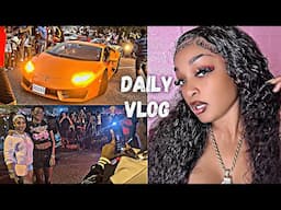DAILY VLOG- New Lamborghini + Car Show At UWI + Fenty PR Package + Fashion Nova Try On Haul